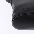 SAINT LAURENT Shoulder Bag Leather Black Gold Auth 148350-15