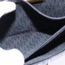 SAINT LAURENT Shoulder Bag Leather Black Gold Auth 148350-21