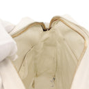 CHANEL Matelasse Chain Shoulder Bag Caviar Skin White Gold CC Auth 148356-20