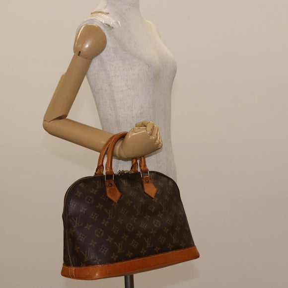 LOUIS VUITTON Monogram Alma Hand Bag M51130 LV Auth 148360