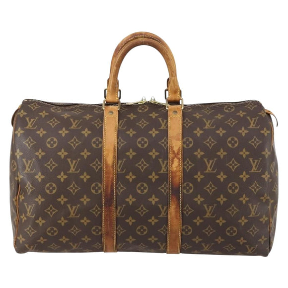 LOUIS VUITTON Monogram Keepall 45 Boston Bag M41428 LV Auth 148362