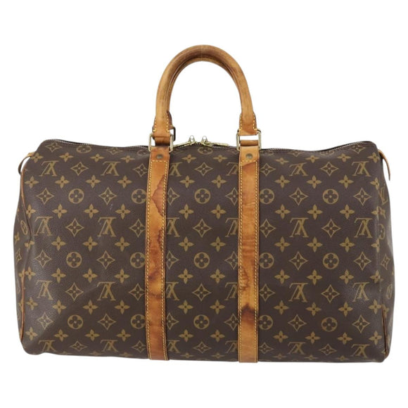 LOUIS VUITTON Monogram Keepall 45 Boston Bag M41428 LV Auth 148362