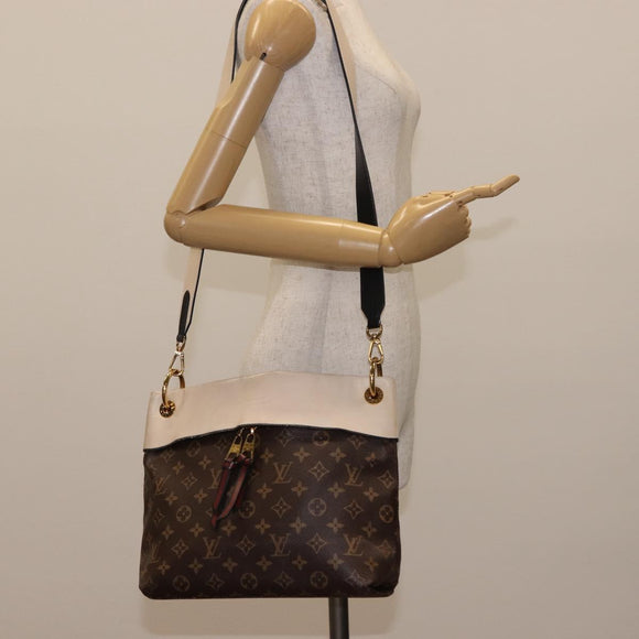 LOUIS VUITTON Monogram Tuile Reevess Shoulder Bag 2way M43576 LV Auth 148365