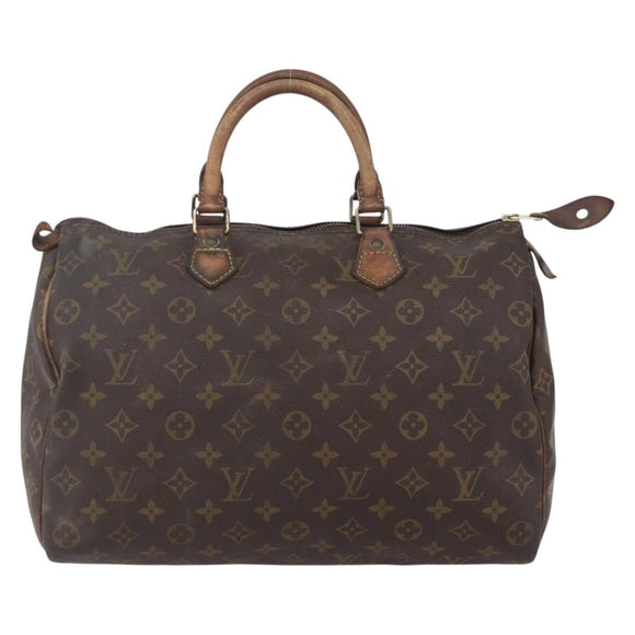 LOUIS VUITTON Monogram Speedy 35 Hand Bag M41524 LV Auth 148366