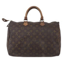 LOUIS VUITTON Monogram Speedy 35 Hand Bag M41524 LV Auth 148366-2