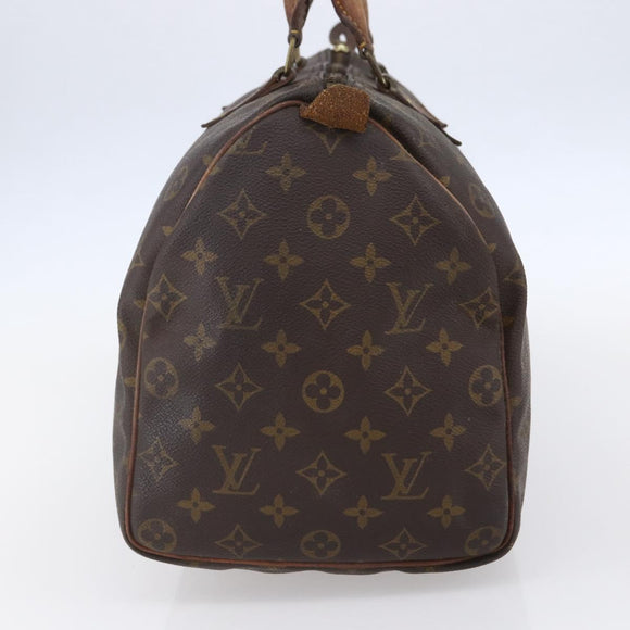 LOUIS VUITTON Monogram Speedy 35 Hand Bag M41524 LV Auth 148366