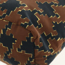 PRADA Hand Bag Nylon 2way Brown Silver Auth 148372-20