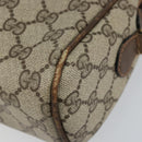 GUCCI GG Supreme Web Sherry Line Shoulder Bag PVC Beige Gold 010 378 Auth 148373-9