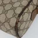 GUCCI GG Supreme Web Sherry Line Shoulder Bag PVC Beige Gold 010 378 Auth 148373-16