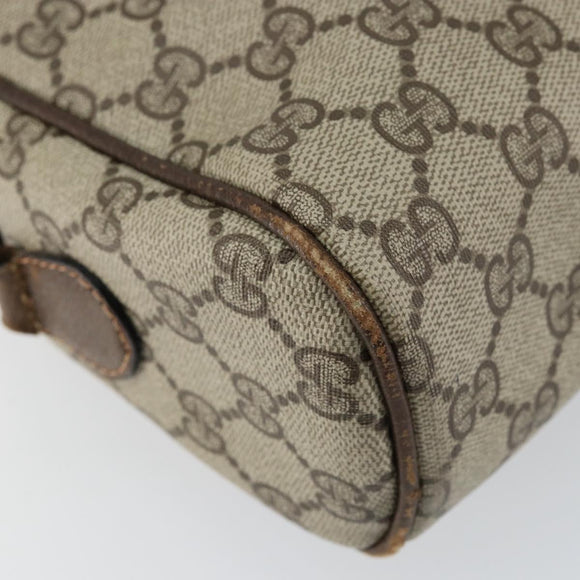 GUCCI GG Supreme Web Sherry Line Shoulder Bag PVC Beige Gold 010 378 Auth 148373