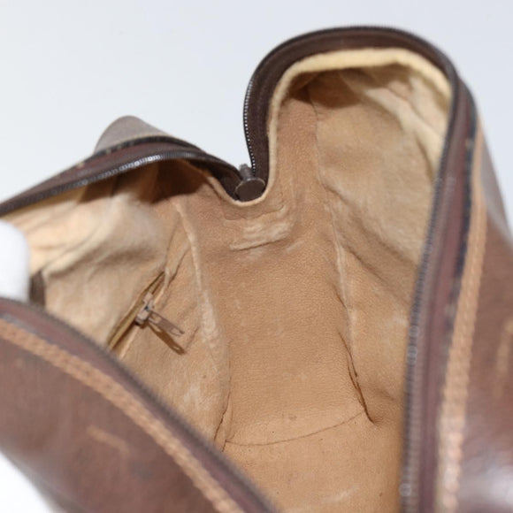 GUCCI GG Supreme Web Sherry Line Shoulder Bag PVC Beige Gold 010 378 Auth 148373