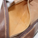 GUCCI GG Supreme Web Sherry Line Shoulder Bag PVC Beige Gold 010 378 Auth 148373-22