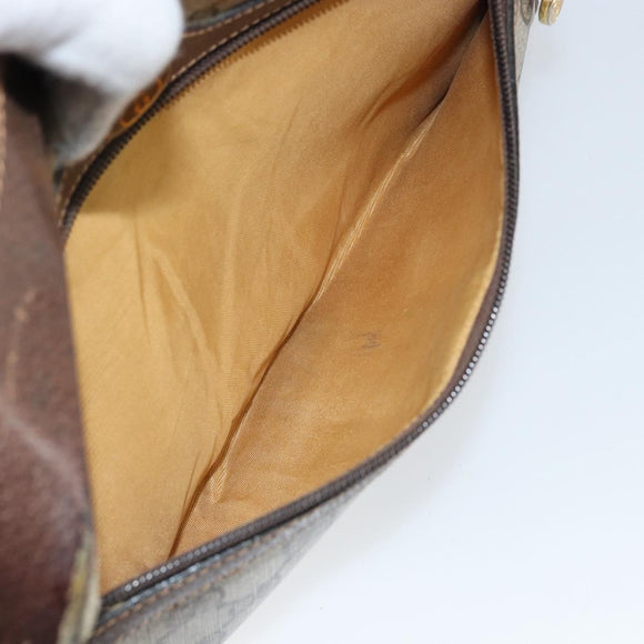 GUCCI GG Supreme Web Sherry Line Shoulder Bag PVC Beige Gold 010 378 Auth 148373