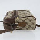 GUCCI GG Supreme Web Sherry Line Shoulder Bag PVC Beige Gold 010 378 Auth 148373-5