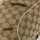 GUCCI GG Canvas Shoulder Bag Beige Gold Auth 148374-11