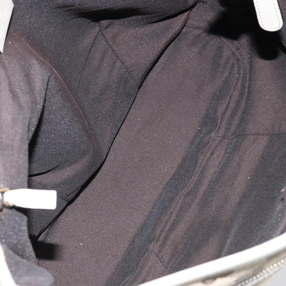 GUCCI GG Canvas Shoulder Bag Beige Gold Auth 148374