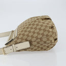 GUCCI GG Canvas Shoulder Bag Beige Gold Auth 148374-5