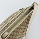 GUCCI GG Canvas Shoulder Bag Beige Gold Auth 148374-6