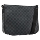LOUIS VUITTON Damier Graphite Daniel MM Shoulder Bag N58029 LV Auth 148377-1