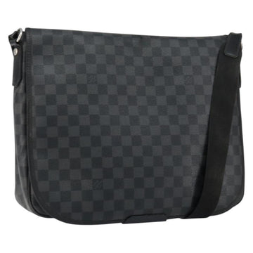 LOUIS VUITTON Damier Graphite Daniel MM Shoulder Bag N58029 LV Auth 148377