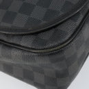 LOUIS VUITTON Damier Graphite Daniel MM Shoulder Bag N58029 LV Auth 148377-15