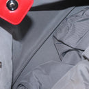 CHANEL Tote Bag Leather Red Silver CC Auth 148379-11