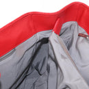CHANEL Tote Bag Leather Red Silver CC Auth 148379-18