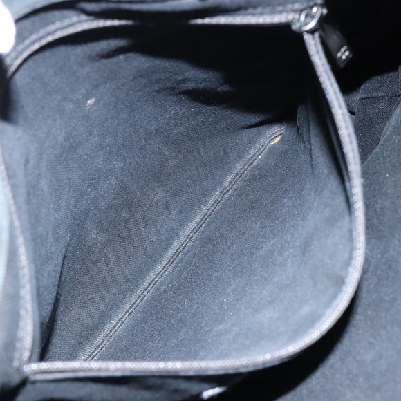 CHANEL Wild Stitch Chain Shoulder Bag Coated Canvas Green CC Auth 148380