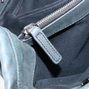 CHANEL Wild Stitch Chain Shoulder Bag Coated Canvas Green CC Auth 148380-22