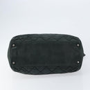 CHANEL Wild Stitch Chain Shoulder Bag Coated Canvas Green CC Auth 148380-5