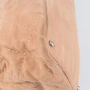 CHANEL Wild Stitch Chain Shoulder Bag Coated Canvas Beige CC Auth 148381-15