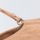 CHANEL Wild Stitch Chain Shoulder Bag Coated Canvas Beige CC Auth 148381-16