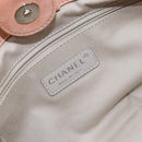 CHANEL Wild Stitch Chain Shoulder Bag Coated Canvas Beige CC Auth 148381-17