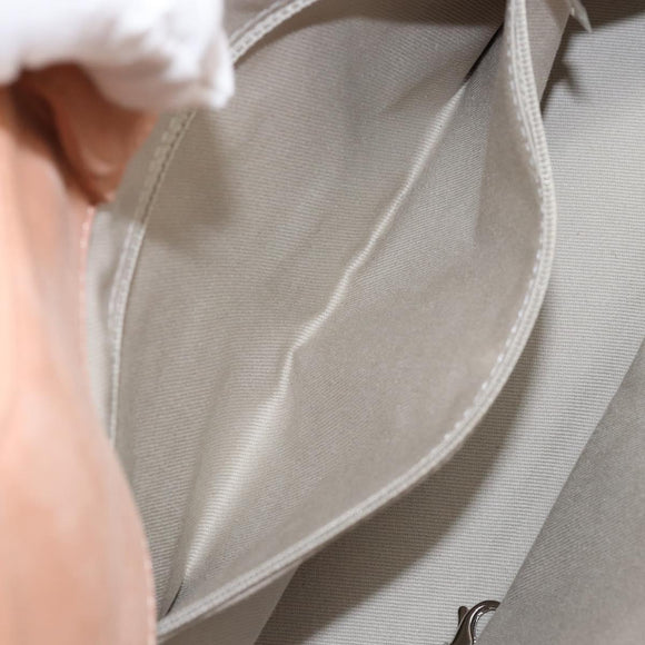 CHANEL Wild Stitch Chain Shoulder Bag Coated Canvas Beige CC Auth 148381