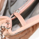 CHANEL Wild Stitch Chain Shoulder Bag Coated Canvas Beige CC Auth 148381-23