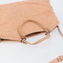 CHANEL Wild Stitch Chain Shoulder Bag Coated Canvas Beige CC Auth 148381-6