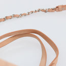 CHANEL Wild Stitch Chain Shoulder Bag Coated Canvas Beige CC Auth 148381-8