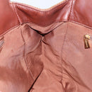 CHANEL Hand Bag Raffia Brown Gold CC Auth 148382-17