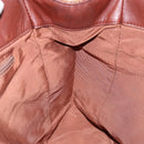 CHANEL Hand Bag Raffia Brown Gold CC Auth 148382-18