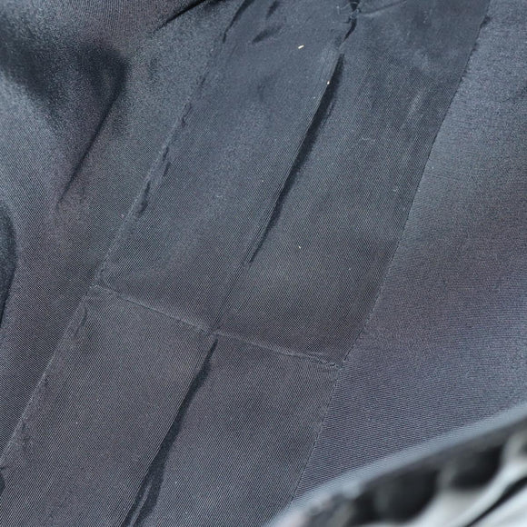 CHANEL Chain Matelasse 2.55 Shoulder Bag Enamel Black Silver CC Auth 148383