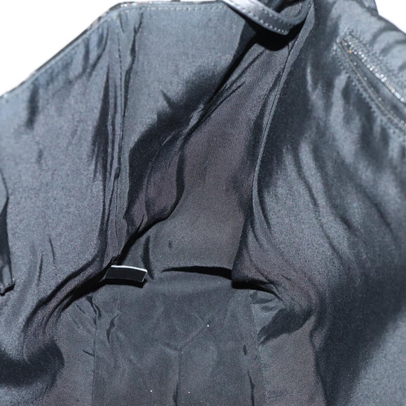 CHANEL Chain Matelasse 2.55 Shoulder Bag Enamel Black Silver CC Auth 148383