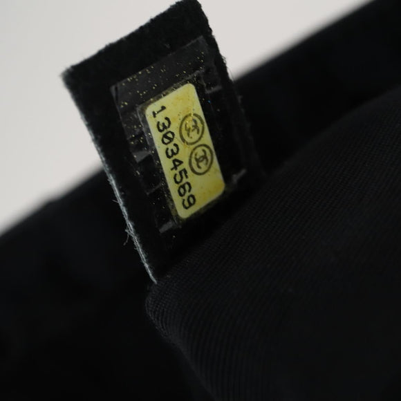 CHANEL Chain Matelasse 2.55 Shoulder Bag Enamel Black Silver CC Auth 148383