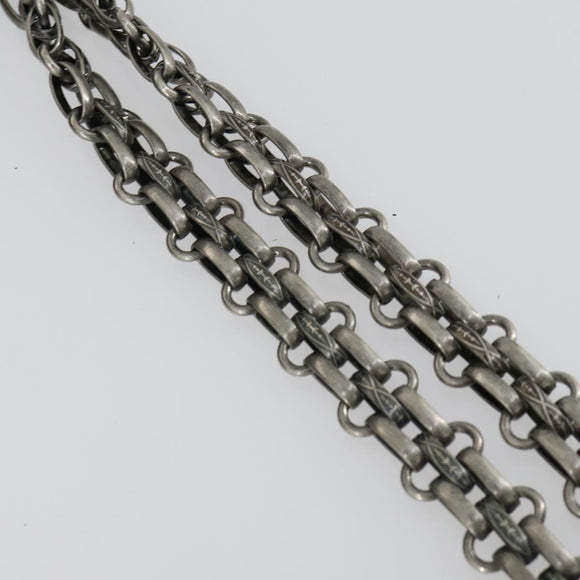 CHANEL Chain Matelasse 2.55 Shoulder Bag Enamel Black Silver CC Auth 148383