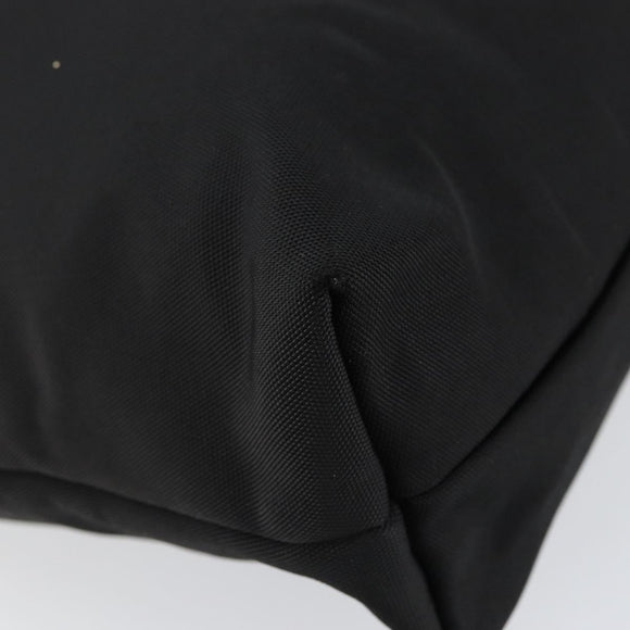 GUCCI Hand Bag Nylon Black Silver 002 2123 0457 Auth 148385