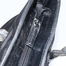 GUCCI Hand Bag Nylon Black Silver 002 2123 0457 Auth 148385-10