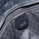 GUCCI Hand Bag Nylon Black Silver 002 2123 0457 Auth 148385-18