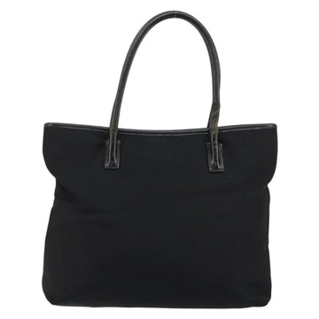 GUCCI Hand Bag Nylon Black Silver 002 2123 0457 Auth 148385 - 0