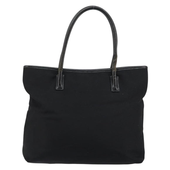 GUCCI Hand Bag Nylon Black Silver 002 2123 0457 Auth 148385