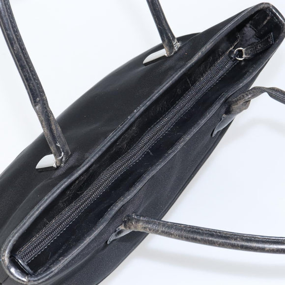 GUCCI Hand Bag Nylon Black Silver 002 2123 0457 Auth 148385