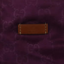 GUCCI GG Nylon Tote Bag Purple Gold 282439 Auth 148387-17